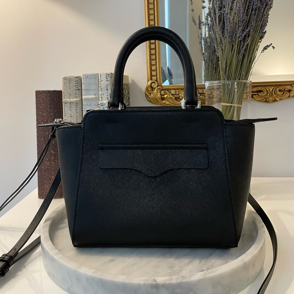 Rebecca Minkoff Black Leather Mini Tote Purse